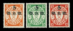 Danzig B9-11, Charity Overprints